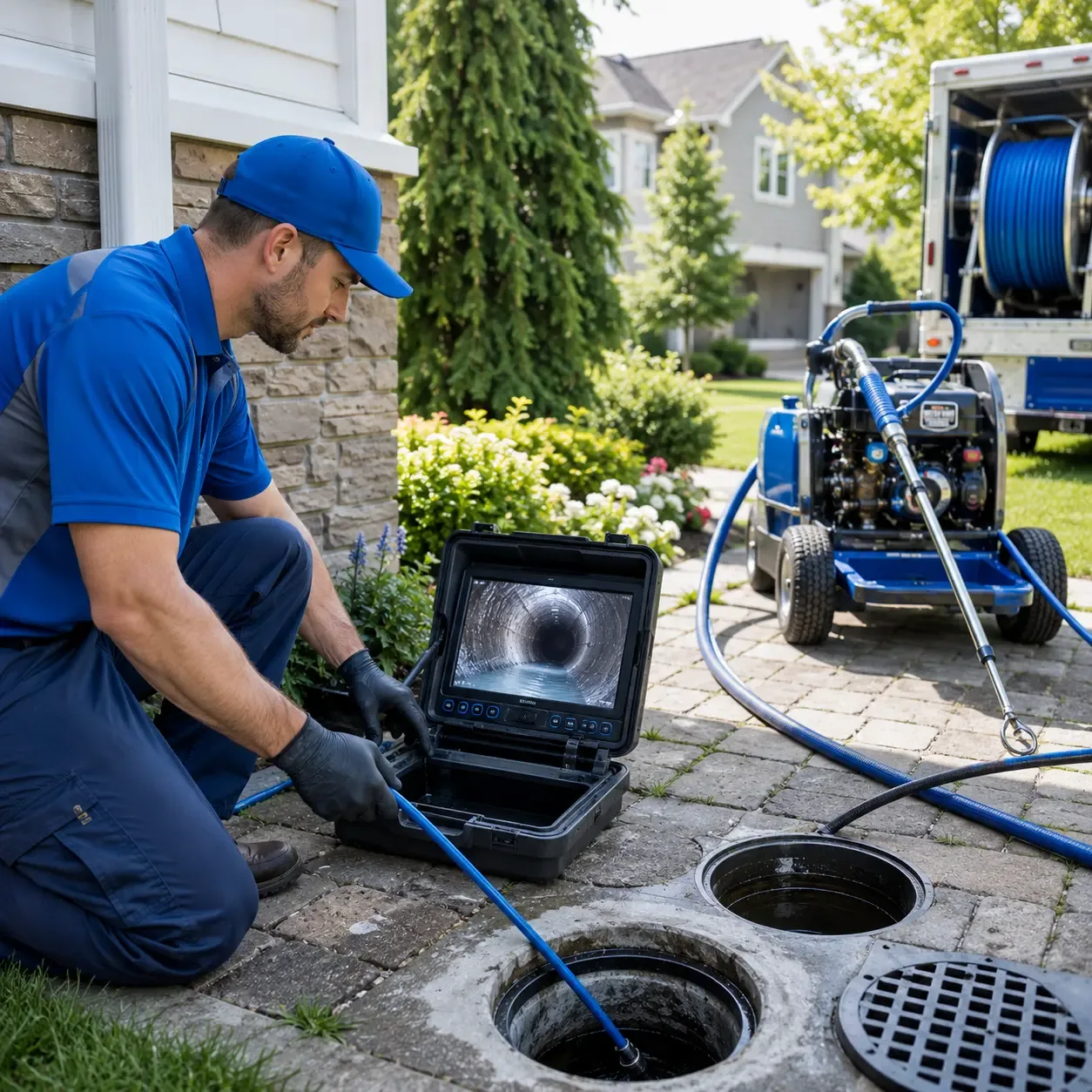 Outdoor drain cleaning professionals serving North Java, NY